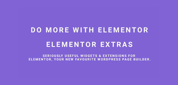 Elementor Extras v1.9.9 - Do more with Elementor