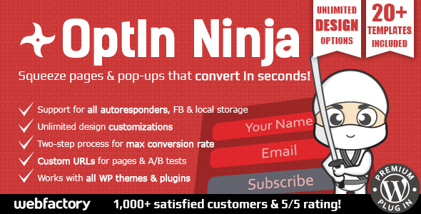 OptIn Ninja v2.25 - Ultimate Squeeze Page Generator