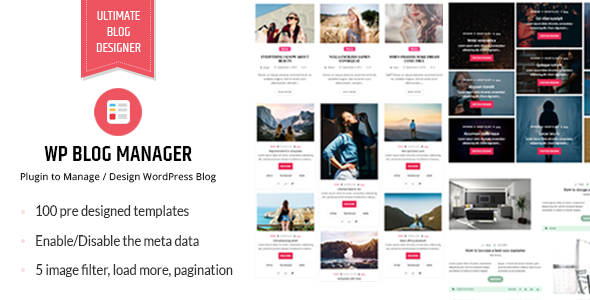 WP Blog Manager v1.1.3 - Plugin to Manage Design Blog