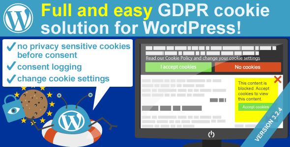 WeePie Cookie Allow v3.2.6 - Easy & Complete Cookie Consent