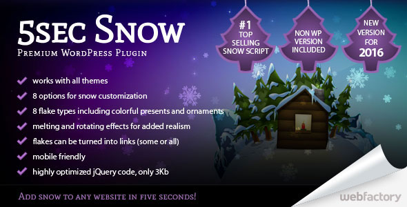 5sec Snow v1.60 - WordPress Plugin