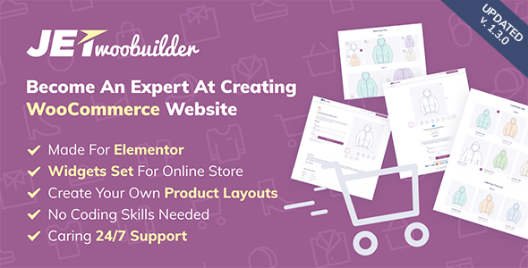 JetWooBuilder v1.3.3 - WooCommerce Addon for Elementor