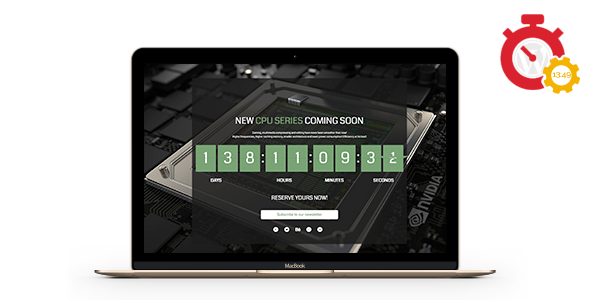 Responsive Coming Soon Landing Page for WordPress