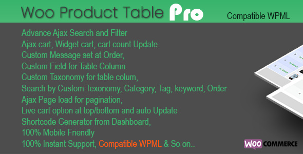 Woo Products Table Pro v3.7