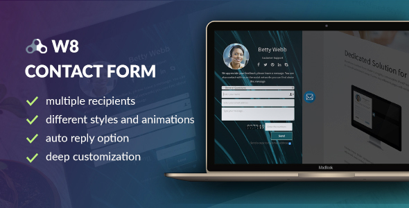 W8 Contact Form v1.5.5 - WordPress Contact Form Plugin