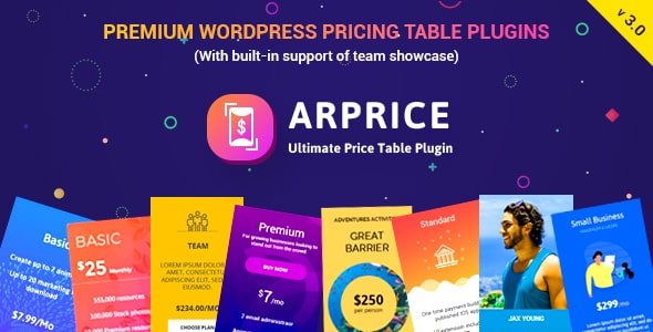 ARPrice v3.0 - Ultimate Compare Pricing table plugin