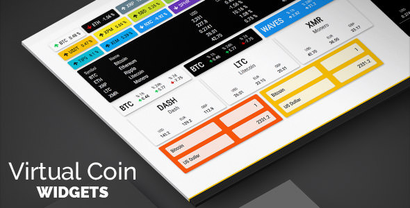 Virtual Coin Widgets v2.2 - Cryptocurrencies Shortcodes Builder