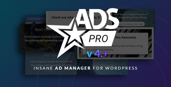 Ads Pro Plugin v4.3.1 - Multi-Purpose Advertising Manager