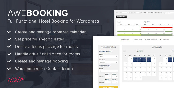 AweBooking v3.2.6 + Premium Addons