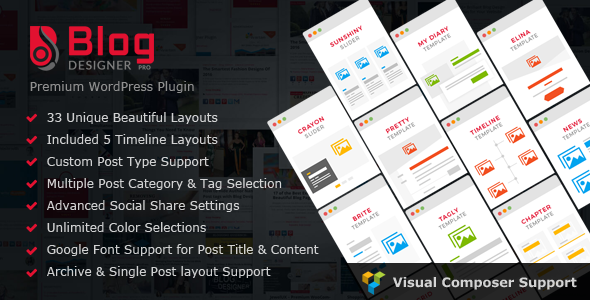 Blog Designer PRO for WordPress v2.5.1