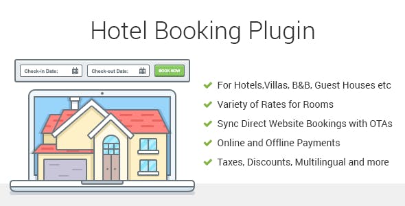 Hotel Booking v3.3.1 - Property Rental WordPress Plugin
