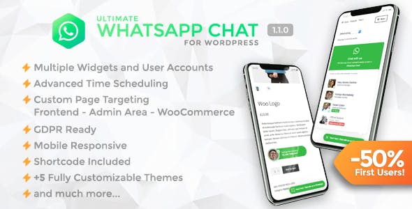 Ultimate WhatsApp Chat v1.1.0 - WordPress WhatsApp Chat Support Plugin
