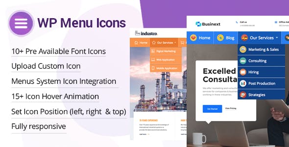 WP Menu Icons v1.1.0 - Effectively Add & Customize Icons For WordPress Menus