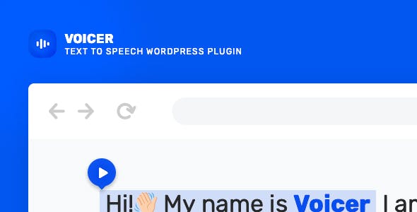 Voicer v1.0.0 - Text to Speech Plugin for WordPress