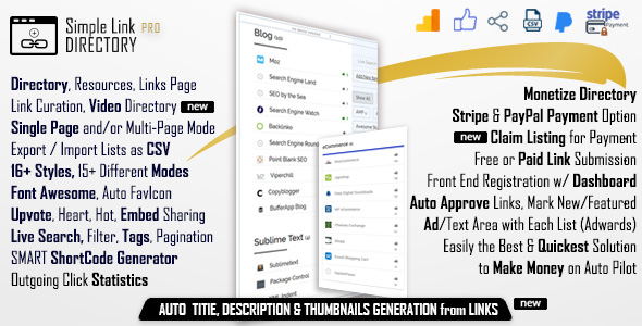 Simple Link Directory Pro v11.9.8