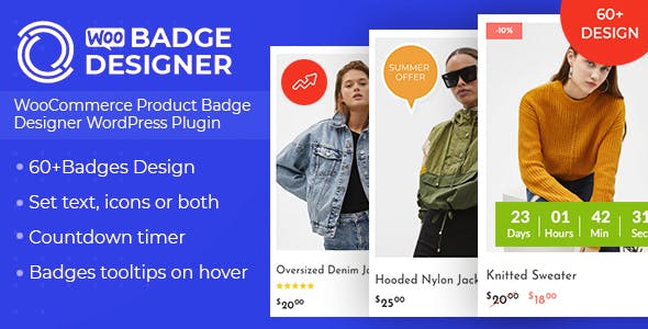 Woo Badge Designer v1.0.1 - WooCommerce Product Badge Designer WordPress Plugin