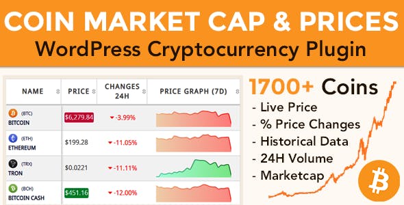 Coin Market Cap & Prices v3.6.2 - WordPress Cryptocurrency Plugin
