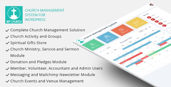 WPCHURCH v1.5 - Church Management System for WordPress