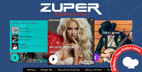 Zuper v2.1 - Shoutcast and Icecast Radio Player (Addon)