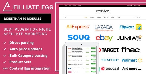 Affiliate Egg v9.6.2 - Niche Affiliate Marketing WordPress Plugin