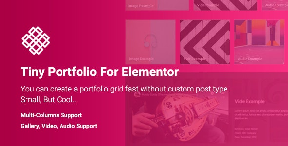 Tiny Portfolio Widget For Elementor v1.0.0