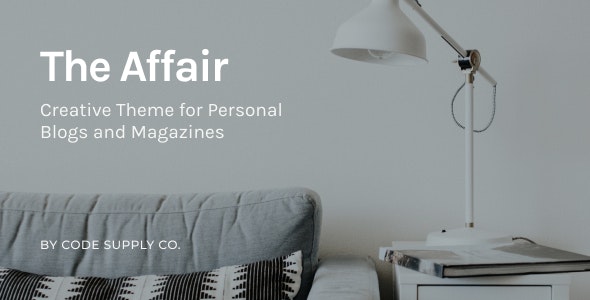 The Affair v3.4.6 - Creative Theme for Personal Blogs and Magazines