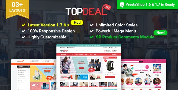 TopDeal v2.8.0 - Multipurpose Responsive PrestaShop 1.6 &amp; 1.7 Theme