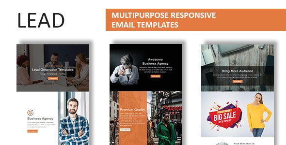 Lead v1.0 - Multipurpose Responsive Email Template With Online StampReady Builder Access