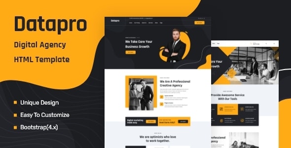 Datapro v1.0 - One Page Agency HTML Template