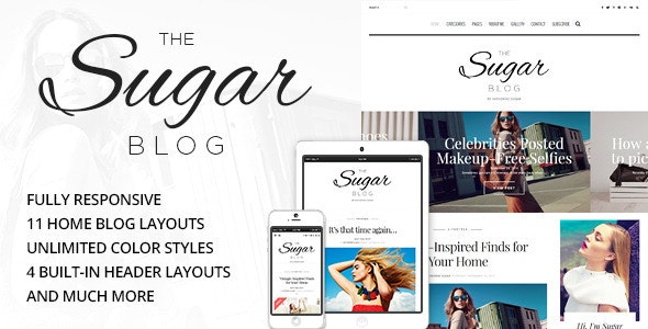 Sugar v3.0 - Clean &amp; Personal WordPress Blog Theme