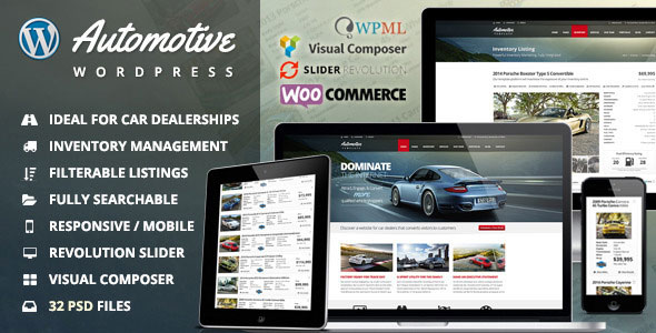 Automotive v12.0 - Car Dealership Business WordPress Theme
