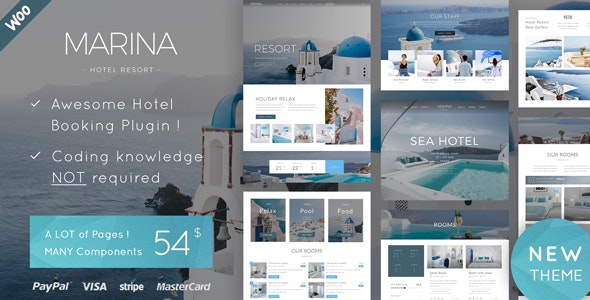 Marina v2.0 - Hotel &amp; Resort WordPress Theme