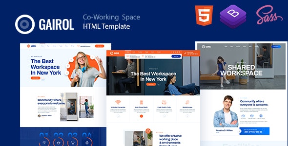 Gairol v1.0 - Coworking Space HTML5 Template
