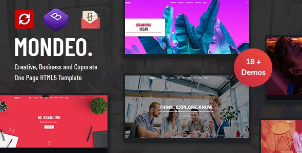 Mondeo v1.0 - One Page Creative Marketing HTML Template