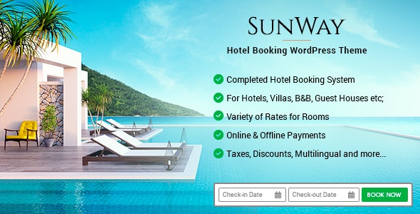 Sunway v3.8 - Hotel Booking WordPress Theme