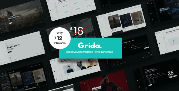 Grida v1.0 - Creative Agency Ajax Portfolio &amp; personal HTML Template