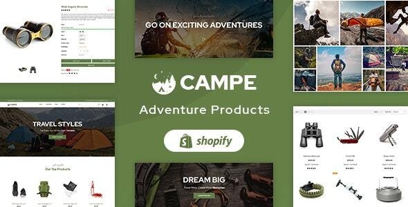 Campe v1.0 - Camping &amp; Adventure Shopify Theme