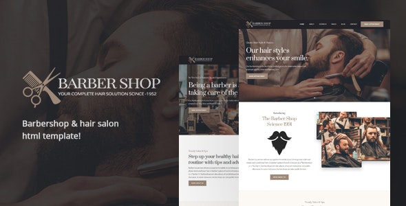 BarberShop &amp; Hair Salon v1.0 - HTML Template