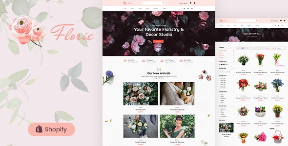 Florie v1.0 - Flower Shop, Florist Shopify Theme