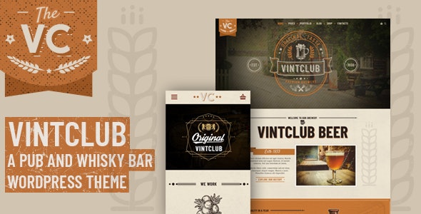 VintClub v1.0.7 - A Pub and Whisky Bar WordPress Theme