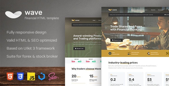 Wave v1.1.0 - Finance and Investment HTML Template
