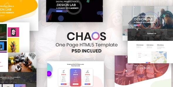 Chaos v1.0 - Creative Parallax One Page HTML5 Template