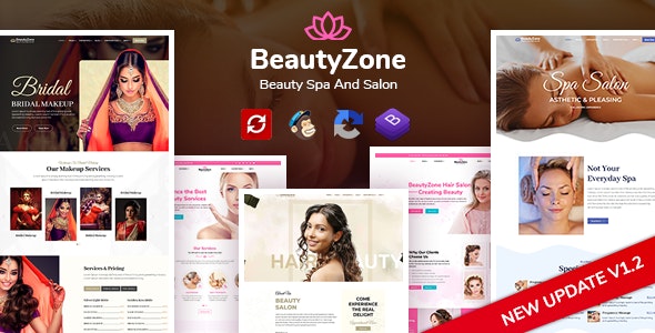 BeautyZone v1.2 - Beauty Spa Salon &amp; Massage HTML Template