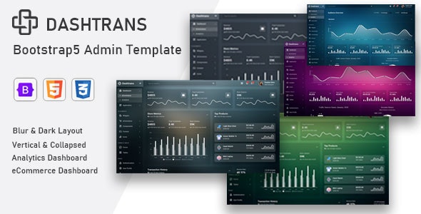 Dashtrans v1.0 - Bootstrap5 Admin Template