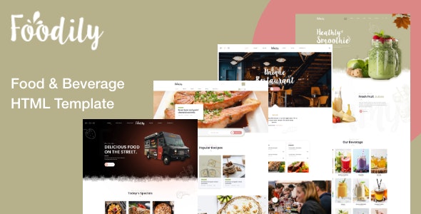 Foodily v1.0 - Food and Beverage Shop HTML Template
