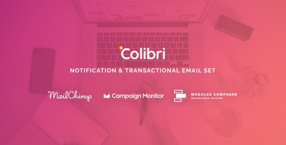 Colibri v1.0 - Notification &amp; Transactional Email Templates with Online Builder