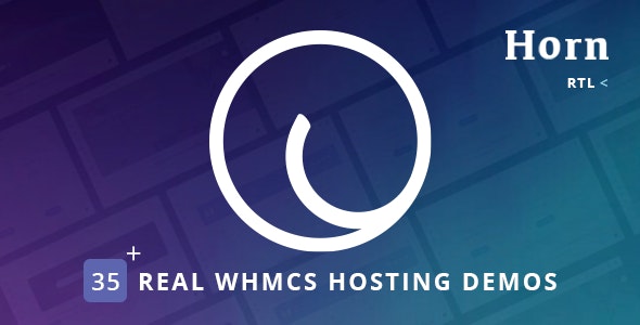 Horn v1.4.3 - WHMCS Dashboard Hosting Theme