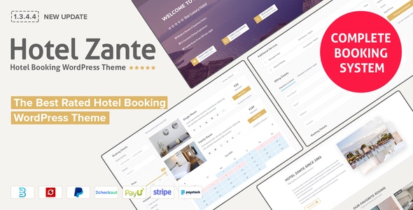 Hotel Zante v1.3.4.7 - Hotel Booking Theme