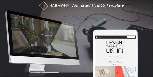 Harmony v1.0 - Animated One-Page HTML 5 Template
